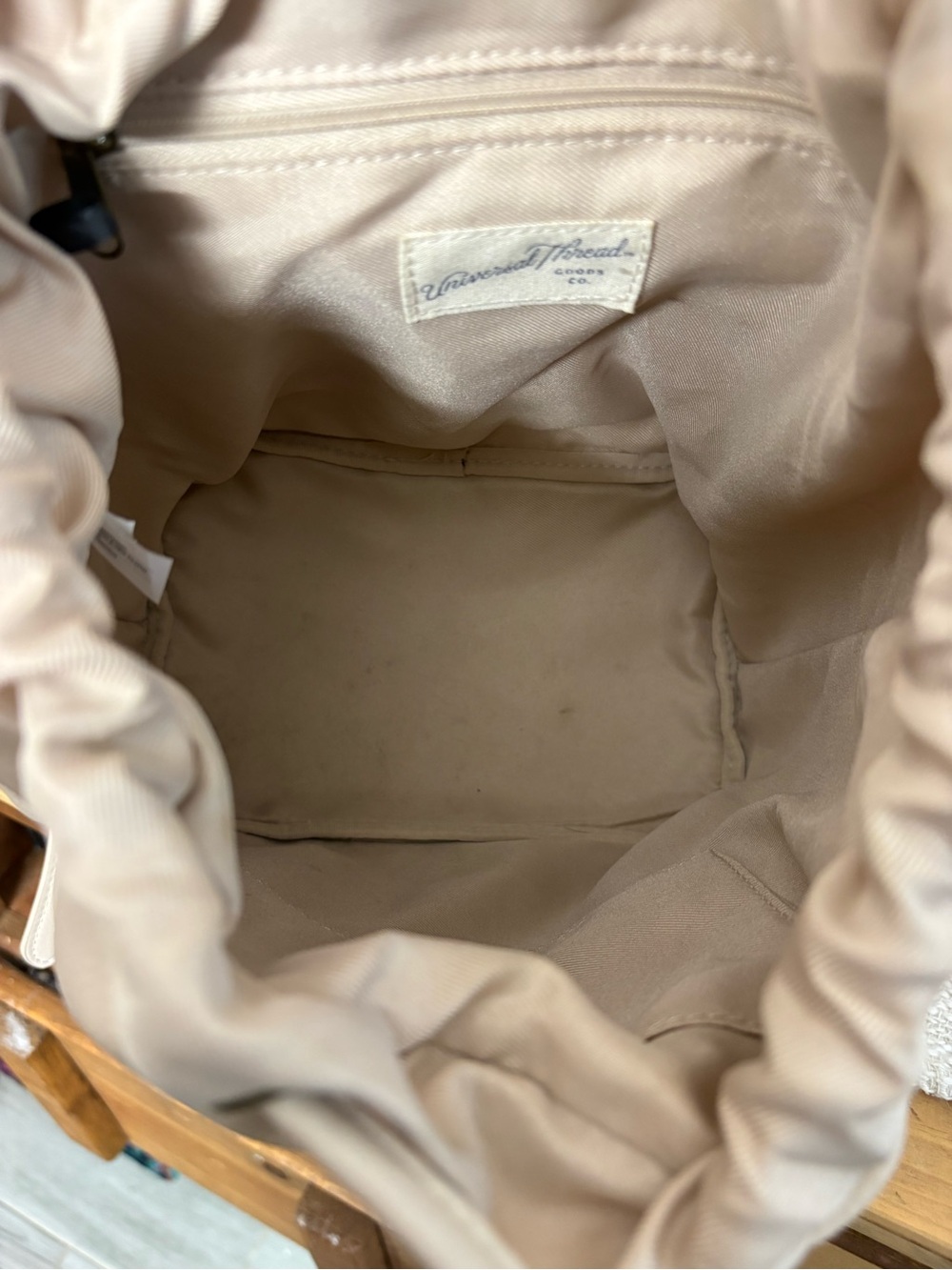 Universal Thread Cream Mini Leather Backpack - Picture 4 of 6